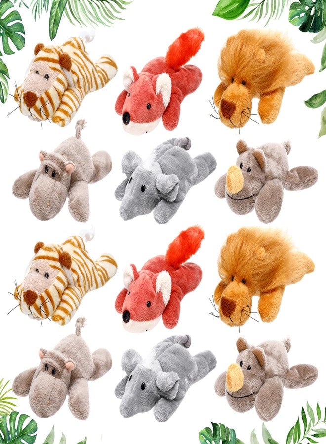 كينغدير مجموعة كينجدر المكونة من 12 قطعة من مغناطيسات الحيوانات القطيفة للأطفال الصغار، بتصميم حيوانات سفاري الغابة، ألعاب مغناطيسية ناعمة للثلاجة، زينة ممتعة وتعليمية لباب الثلاجة، ملحق للمنزل والمكتب، 5 × 4 - Image 1